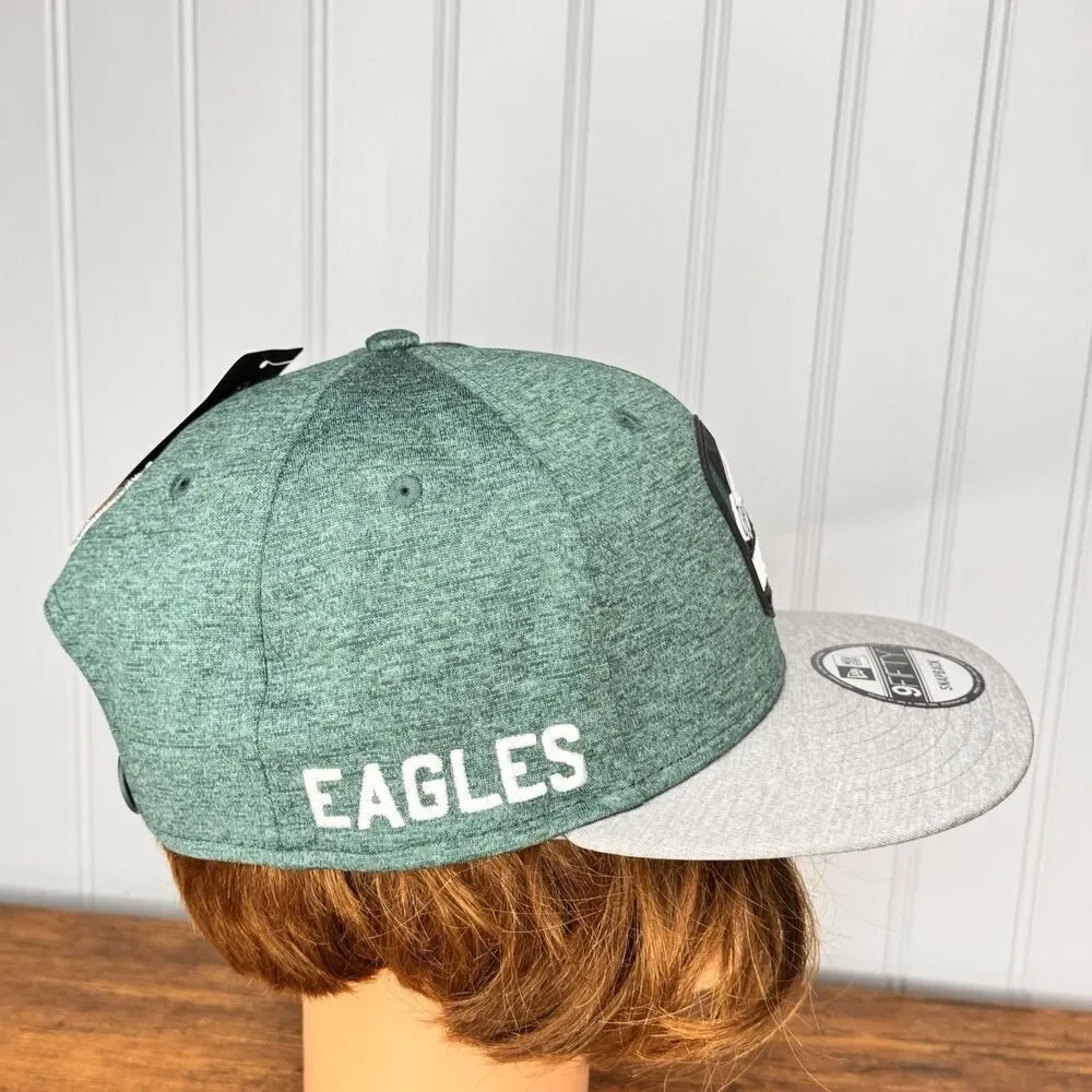 NWT 2018 PHILADELPHIA EAGLES FLEX FIT CAP HAT NEW ERA ON FIELD 950 SnapBack NFL